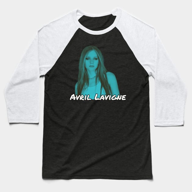 Retro Lavigne Baseball T-Shirt by Defective Cable 